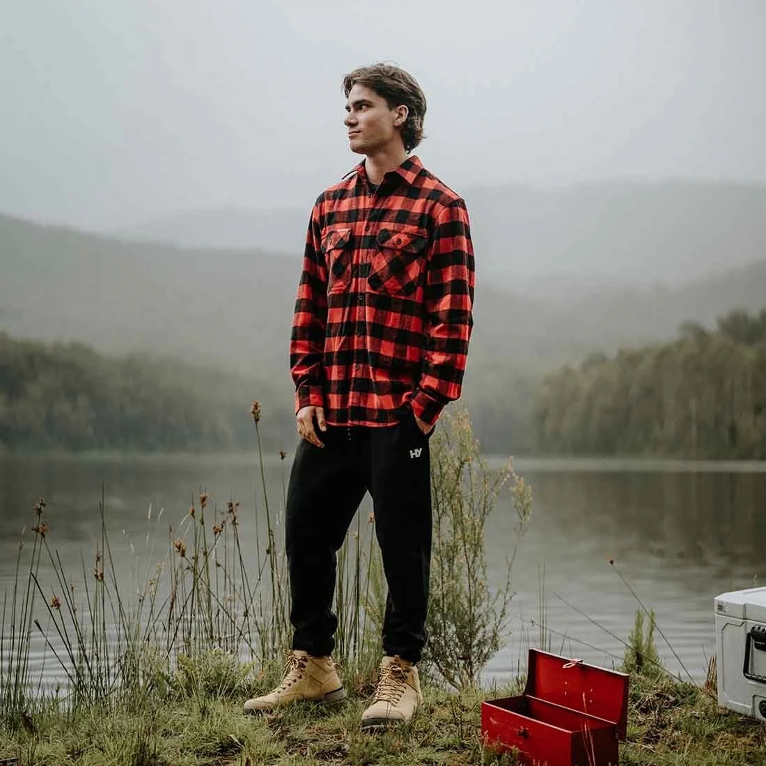 Men's Check Flannel Shirt - Image 2